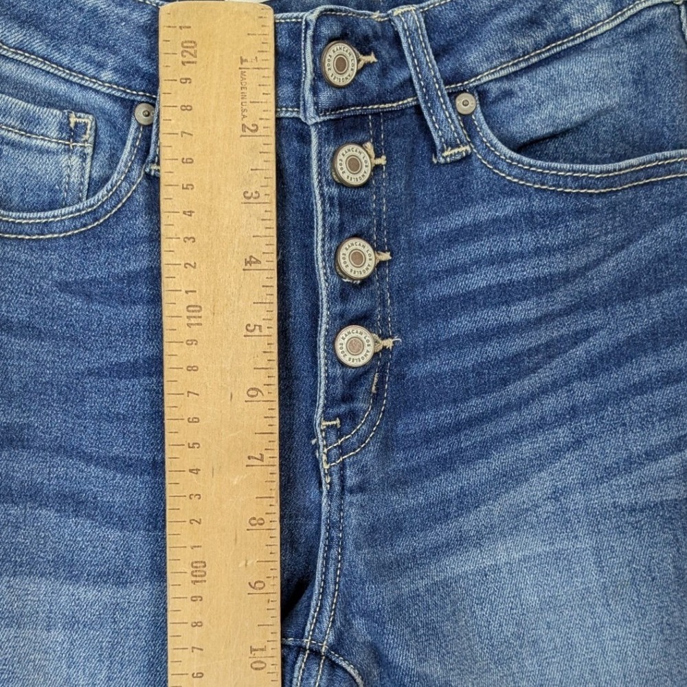 KanCan High Rise Skinny Jeans‎ Juniors 5/26 Button Fly Distressed Grunge - Picture 6 of 10